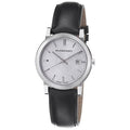  Shop Authentic Burberry The City White Dial Black Leather Strap Watch for Men - BU9008 - Luxxuri