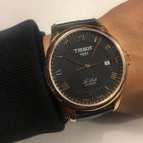  Shop Authentic Tissot T Classic Le Locle Automatic Black Dial Black Leather Strap Watch For Men - T41.5.423.53 - Luxxuri