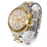  Shop Authentic Versace Dylos Chronograph Silver Dial Two Tone Steel Strap Watch for Men - VQC030015 - Luxxuri