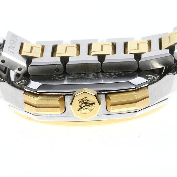  Shop Authentic Versace Dylos Chronograph Silver Dial Two Tone Steel Strap Watch for Men - VQC030015 - Luxxuri