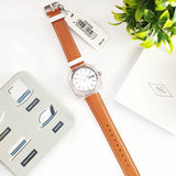  Shop Authentic Fossil Candy White Dial Brown Leather Strap Watch for Women - ES3538 - Luxxuri