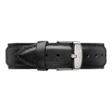  Shop Authentic Daniel Wellington Dapper Sheffield White Dial Black Leather Strap Watch For Women - DW00100096 - Luxxuri