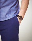  Shop Authentic Emporio Armani Classic Brown Dial Brown Leather Strap Watch For Men - AR0383 - Luxxuri