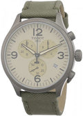  Shop Authentic Tissot T Sport Chrono XL Beige Dial Green Nylon Strap Watch for Men - T116.617.37.267.00 - Luxxuri