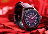  Shop Authentic Tag Heuer Autavia Calibre 5 Chinese New Year Maroon Dial Maroon Leather Strap Watch for Men - WBE5193.FC8300 - Luxxuri
