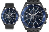  Shop Authentic Hugo Boss Ocean Edition Blue Dial Black Mesh Bracelet Watch for Men - 1513702 - Luxxuri