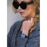  Shop Authentic Fossil Boyfriend Sport Chronograph Blue Dial Blue Leather Strap Watch for Women - ES4113 - Luxxuri