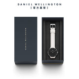  Shop Authentic Daniel Wellington Classic Petite Bondi Black Dial White Leather Strap Watch For Women - DW00100284 - Luxxuri