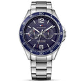  Shop Authentic Tommy Hilfiger Erik Chronograph Blue Dial Silver Steel Strap Watch for Men - 1791366 - Luxxuri