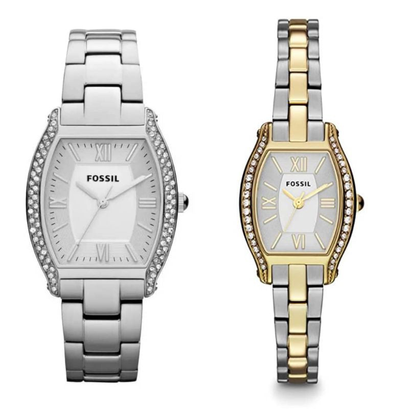  Shop Authentic Fossil Wallace Silver Dial Silver Steel Strap Watch for Women - ES3174 - Luxxuri