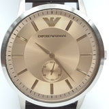  Shop Authentic Emporio Armani Kappa Classic Brown Dial Brown Leather Strap Watch For Men - AR9106 - Luxxuri