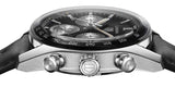  Shop Authentic Tag Heuer Carrera Automatic Chronograph Black Dial Black Leather Strap Watch for Men - CBS2210.FC6534 - Luxxuri