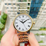  Shop Authentic Tissot T Classic Carson Quartz White Dial Two Tone Steel Strap Watch for Men - T085.410.22.013.00 - Luxxuri