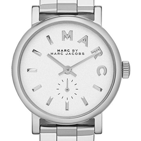  Shop Authentic Marc Jacobs Baker White Dial Silver Steel Strap Watch for Women - MBM3246 - Luxxuri