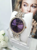  Shop Authentic Michael Kors Darci Purple Dial Two Tone Steel Strap Watch for Women - MK3353 - Luxxuri