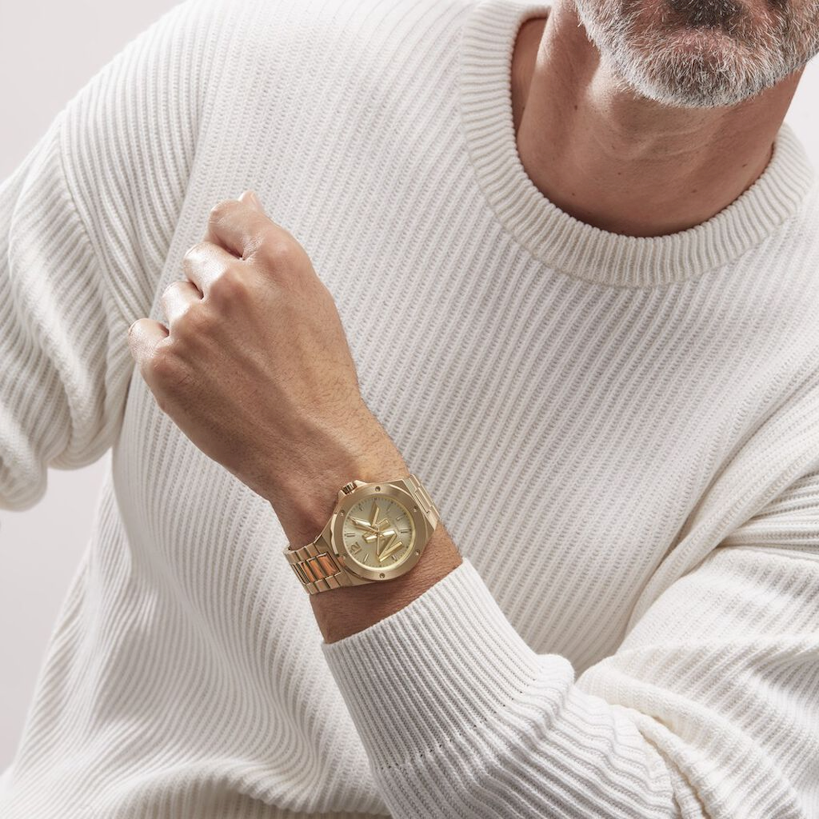  Shop Authentic Michael Kors Lennox Three-Hand Quartz Gold Dial Gold Steel Strap Watch For Men - MK8939 - Luxxuri