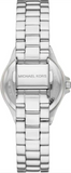  Shop Authentic Michael Kors Lennox Three-Hand Blue Dial Silver Steel Strap Watch For Women - MK7397 - Luxxuri