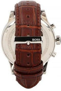  Shop Authentic Hugo Boss Jet White Dial Brown Leather Strap Watch for Men - 1513280 - Luxxuri