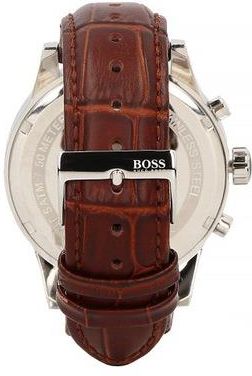  Shop Authentic Hugo Boss Jet White Dial Brown Leather Strap Watch for Men - 1513280 - Luxxuri