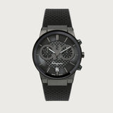  Shop Authentic Salvatore Ferragamo Sapphire Chrono Black Dial Black Rubber Strap Watch for Men - SFME00621 - Luxxuri