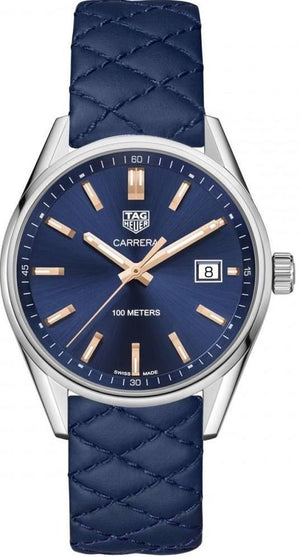  Shop Authentic Tag Heuer Carrera Blue Dial Watch for Women - WAR1112.FC6391 - Luxxuri