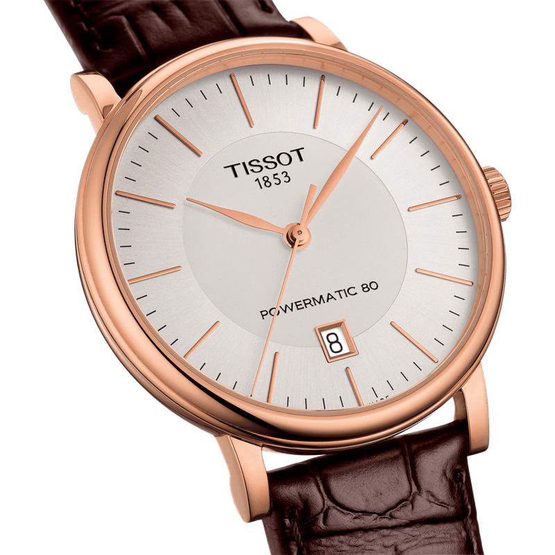  Shop Authentic Tissot T Classic Carson Premium White Dial Brown Leather Strap Watch for Women - T122.207.36.031.00 - Luxxuri