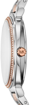  Shop Authentic Michael Kors Cinthia Mother of Pearl Dial Two Tone Steel Strap Watch For Women - MK3831 - Luxxuri