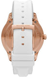  Shop Authentic Michael Kors Runway Quartz White Dial White Rubber Strap Watch For Women - MK6853 - Luxxuri
