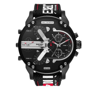  Shop Authentic Diesel Mr. Daddy 2.0 Quartz Black Dial Black Nylon Strap Watch For Men - DZ7433 - Luxxuri