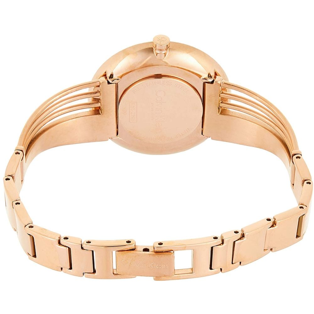  Shop Authentic Calvin Klein Drift White Dial Rose Gold Steel Strap Watch for Women - K6S2N616 - Luxxuri