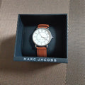 Marc Jacobs Roxy White Dial Brown Leather Strap Watch for Women - MJ1571