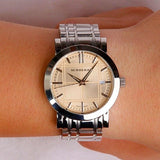  Shop Authentic Burberry Heritage Collection Rose Gold Dial Silver Steel Strap Watch for Men - BU1352 - Luxxuri