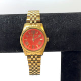  Shop Authentic Michael Kors Lexington Quartz Orange Dial Gold Steel Strap Watch For Women - MK3284 - Luxxuri