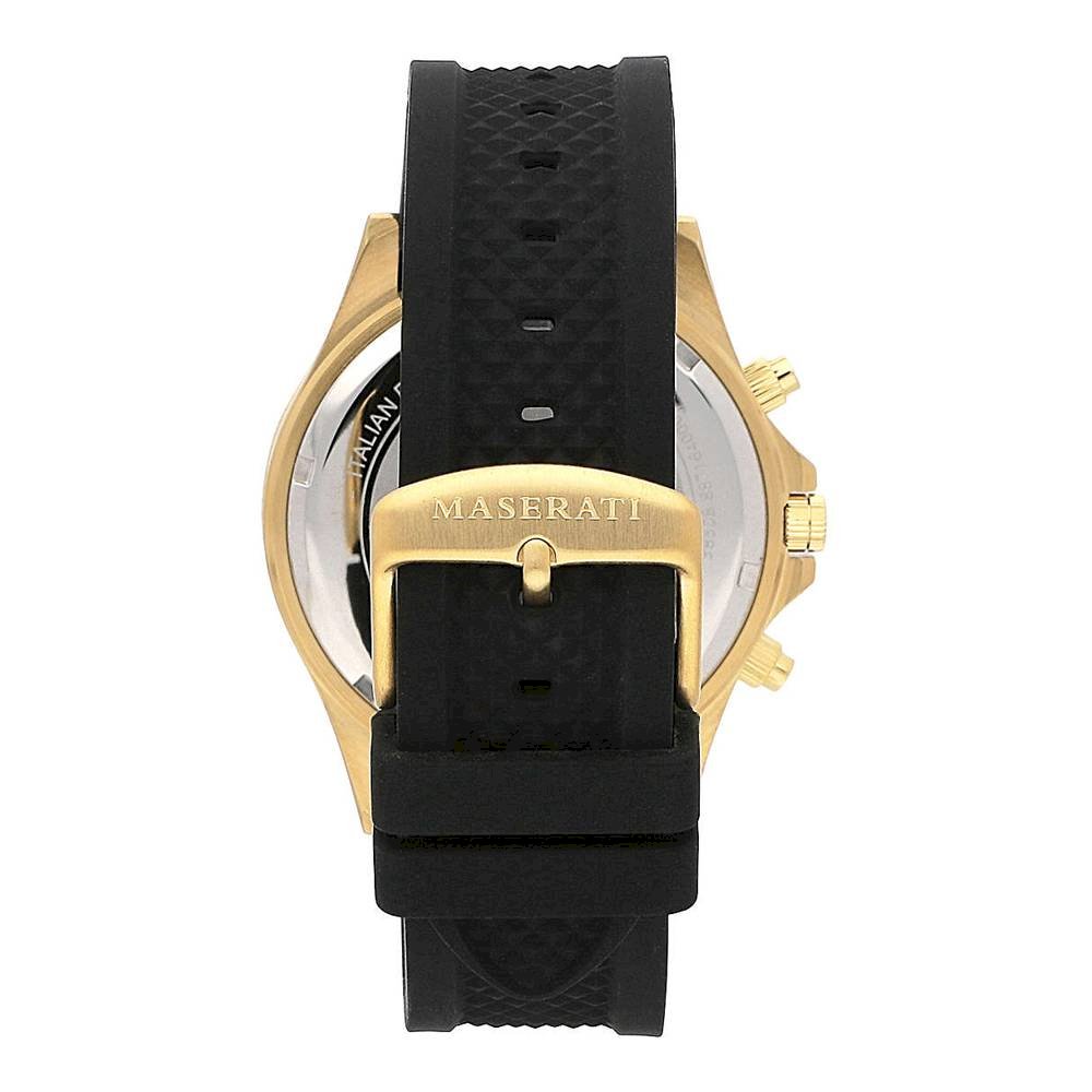  Shop Authentic Maserati SFIDA Chronograph Black Dial Rubber Strap Watch For Men - R8871640001 - Luxxuri