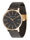  Shop Authentic Armani Exchange Lola Three Hand Black Dial Black Mesh Strap Watch For Women - AX5548 - Luxxuri