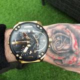  Shop Authentic Diesel Mr Daddy 2.0 Black Dial Gold Stainless Steel Watch For Men - DZ7333 - Luxxuri