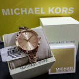  Shop Authentic Michael Kors Slim Runway Rose Gold Dial Rose Gold Steel Strap Watch for Women - MK3223 - Luxxuri