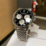  Shop Authentic Movado Heritage Calendoplan Chronograph Black Dial Silver Steel Strap Watch for Men - 3650014 - Luxxuri