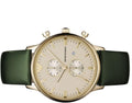  Shop Authentic Emporio Armani Chronograph Champagne Dial Green Leather Strap Watch For Men - AR1722 - Luxxuri