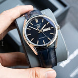  Shop Authentic Tag Heuer Carrera Day Date Blue Dial Blue Leather Strap Watch for Men - WBN2012.FC6502 - Luxxuri