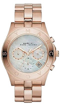  Shop Authentic Marc Jacobs Blade Chronograph Mother of Pearl White Dial Rose Gold Steel Strap Watch for Women - MBM8637 - Luxxuri