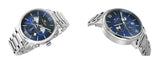  Shop Authentic Tommy Hilfiger Evan Chronograph Blue Dial Silver Steel Strap Watch For Men - 1710409 - Luxxuri