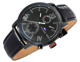  Shop Authentic Tommy Hilfiger Aden Chronograph Black Dial Black Leather Strap Watch for Men - 1791310 - Luxxuri