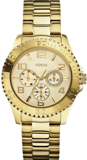  Shop Authentic Guess BFF Multifunction Gold Dial Gold Steel Strap Watch for Men - W0231L2 - Luxxuri