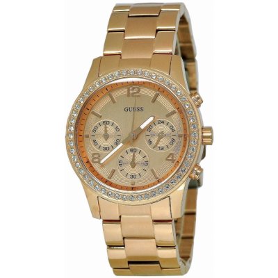  Shop Authentic Guess Mini Spectrum Quartz Rose Gold Dial Rose Gold Steel Strap Watch For Women - W0122L3 - Luxxuri