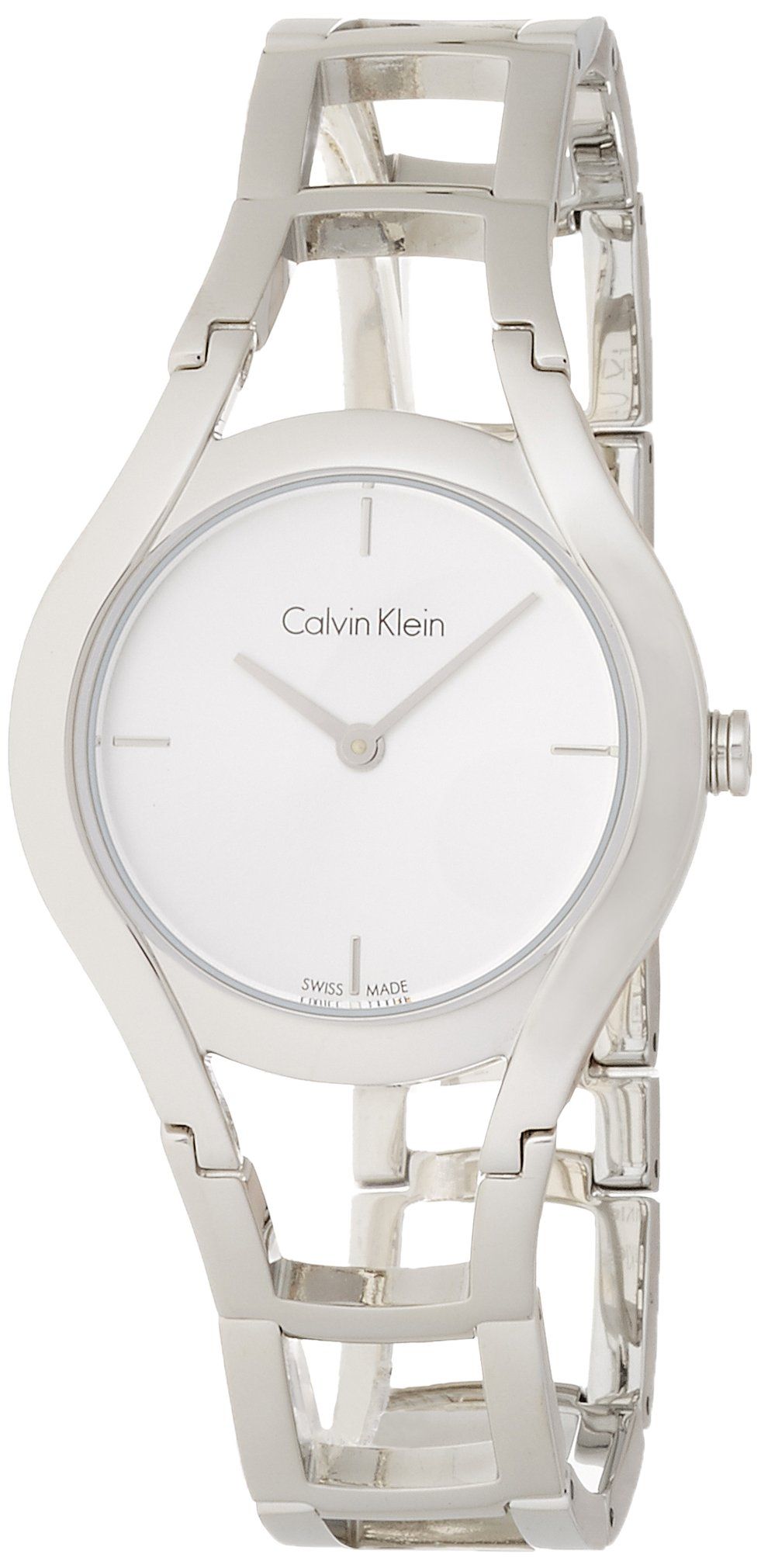  Shop Authentic Calvin Klein Class White Dial Silver Steel Strap Watch for Women - K6R23126 - Luxxuri
