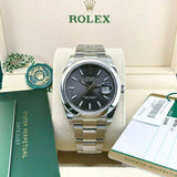  Shop Authentic Rolex Datejust 41 Oyster Grey Dial Oystersteel Strap Watch for Men - M126300-0007 - Luxxuri