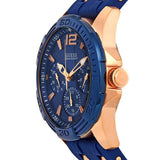  Shop Authentic Guess Oasis Blue Dial Blue & Rose Gold Stainless Steel Strap Watch For Men - W0366G4 - Luxxuri
