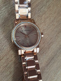  Shop Authentic Burberry The City Diamonds Rose Dial Rose Gold Steel Strap Watch for Women - BU9225 - Luxxuri