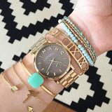  Shop Authentic Marc Jacobs Baker Grey Dial Gold Steel Strap Watch for Women - MBM3281 - Luxxuri
